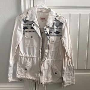 Cream w/ Aztec print Jacket
